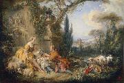 Francois Boucher Charms of Country Life Germany oil painting artist